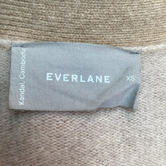 Everlane Womens XS Wool Blend Button Cardigan Sweater Beige - Picture 8 of 10